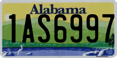 AL license plate 1AS6997