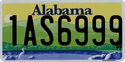 AL license plate 1AS6999
