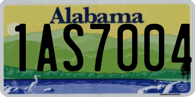 AL license plate 1AS7004