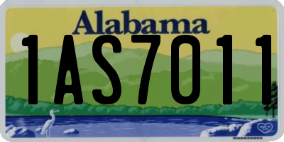 AL license plate 1AS7011