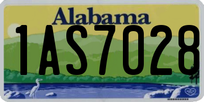 AL license plate 1AS7028