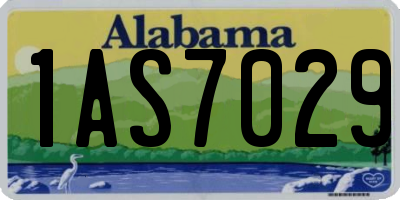 AL license plate 1AS7029