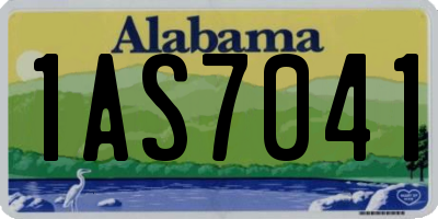 AL license plate 1AS7041