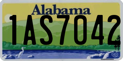 AL license plate 1AS7042