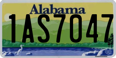 AL license plate 1AS7047
