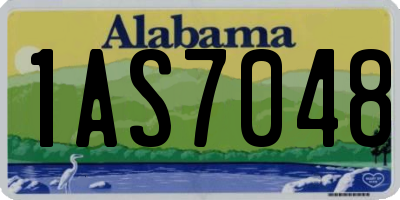 AL license plate 1AS7048