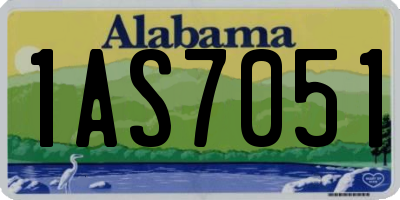 AL license plate 1AS7051