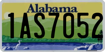 AL license plate 1AS7052