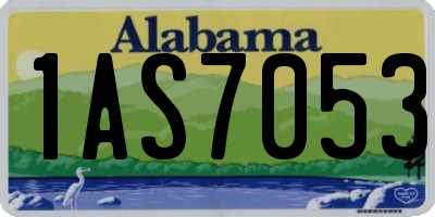 AL license plate 1AS7053