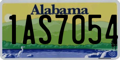 AL license plate 1AS7054