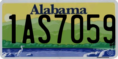 AL license plate 1AS7059