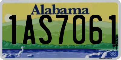 AL license plate 1AS7061