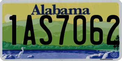 AL license plate 1AS7062