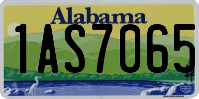AL license plate 1AS7065