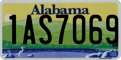 AL license plate 1AS7069