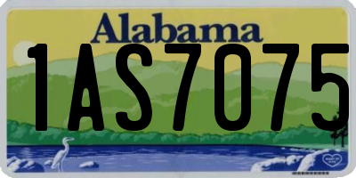 AL license plate 1AS7075