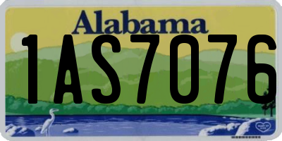 AL license plate 1AS7076