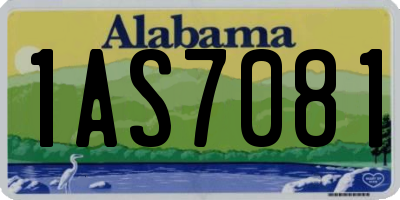 AL license plate 1AS7081