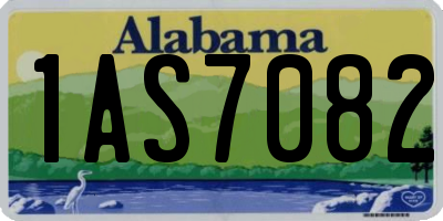 AL license plate 1AS7082