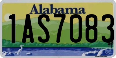 AL license plate 1AS7083