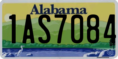 AL license plate 1AS7084