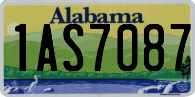 AL license plate 1AS7087