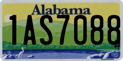 AL license plate 1AS7088