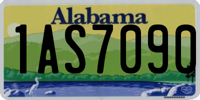 AL license plate 1AS7090