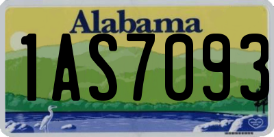 AL license plate 1AS7093