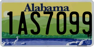 AL license plate 1AS7099