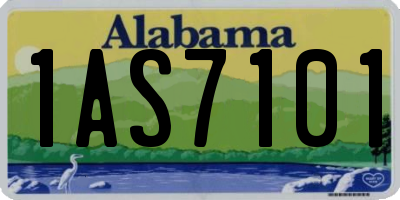 AL license plate 1AS7101