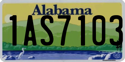 AL license plate 1AS7103