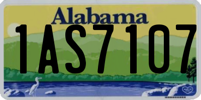 AL license plate 1AS7107