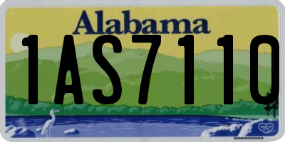 AL license plate 1AS7110