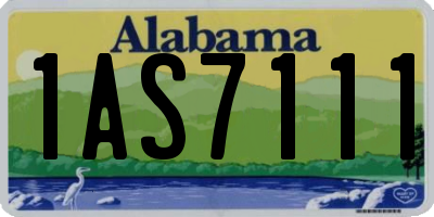 AL license plate 1AS7111