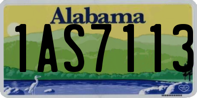 AL license plate 1AS7113