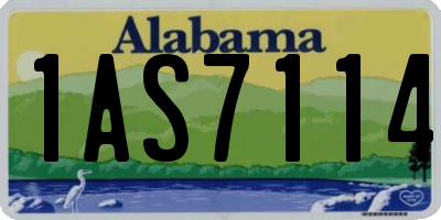 AL license plate 1AS7114