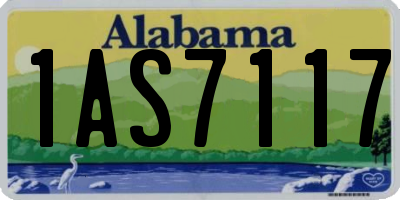 AL license plate 1AS7117