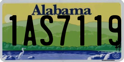 AL license plate 1AS7119