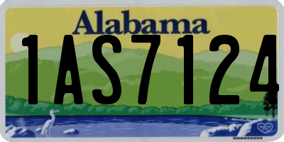 AL license plate 1AS7124