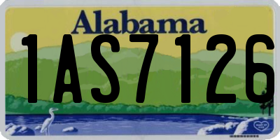 AL license plate 1AS7126