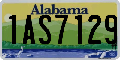 AL license plate 1AS7129