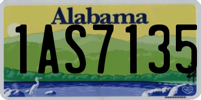 AL license plate 1AS7135