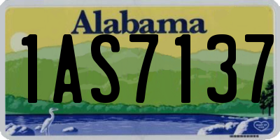 AL license plate 1AS7137