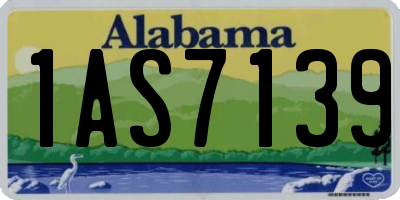 AL license plate 1AS7139