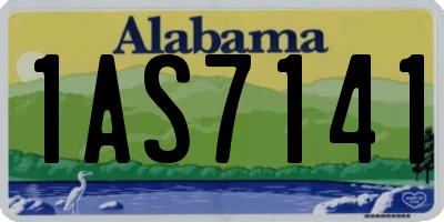 AL license plate 1AS7141
