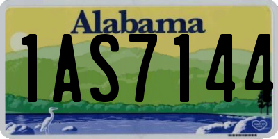 AL license plate 1AS7144
