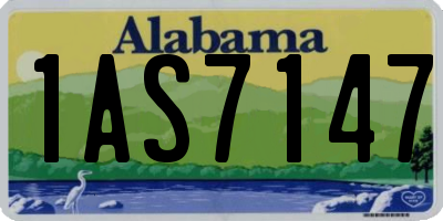 AL license plate 1AS7147