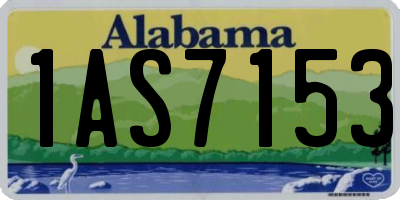 AL license plate 1AS7153