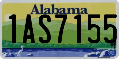 AL license plate 1AS7155